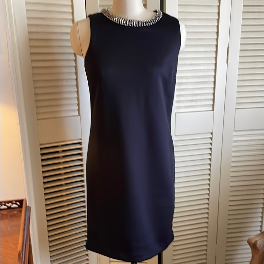 Cynthia Rowley Elegant Black satin Sleeveless Dress